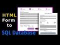 Store HTML Form Data in MySQL Database Using PHP Code to connect and insert into table