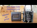 Abus Super Code combination lock decoded gutted Southampton Lock Picking Club update