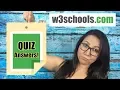 Learn SQL Fast - W3schools SQL Quiz Answers with Walk-Through