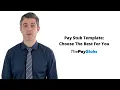 Pay Stub Template Choose The Best For You