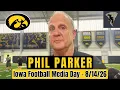 QUARTERBACKS GIVING IOWA S DEFENSE FITS IN PRACTICE Defensive Coordinator Phil Parker 8-14-26