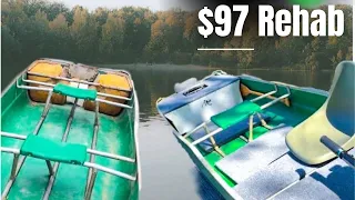 I SAVED This Boat From the DUMP Coleman Crawdad Jon Boat Build Rehab Modifications