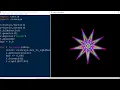 Python turtle Graphics Design Colorful Star