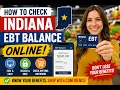 How to check Indiana EBT balance online