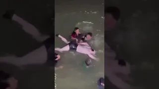 لحضه العثور على الغريق حسين باسم 