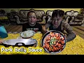 Lagu BERDUAN SAJA TINGGAL DI RUMAH // MASAK PORK BELLY KICAP DAN DAUN UBI GOSOK // 