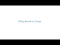Usage Based Billing