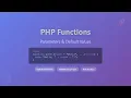PHP Functions Mastering Parameters Arguments for Beginners
