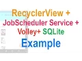 258 Android RecyclerView SQLite JobScheduler Volley Example