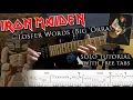 How to play Adrian Smith's solos #42 Losfer Words (Big 'Orra) (with tablatures and backing tracks)