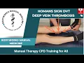 Homans Sign for Deep Vein Thrombosis DVT