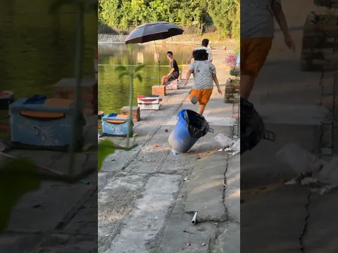 Girl Catches a Fish Using a Web Shooter! 😱🎣 #shorts