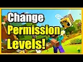 How to Change Permission Level on Players in Minecraft World or Realm