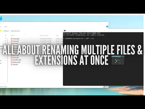 Download MP3 Rename multiple files \u0026 extensions at once quickly (+bonus tips)