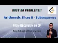 446 Arithmetic Slices II - Subsequence Leetcode Problems