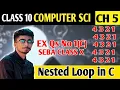 Nested Loops in C Exercise Solved Answer Class X Seba Ex Question 1 C Explanation In Hindi