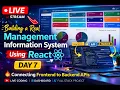 DAY 7 LIVE Building a Real Management Information System React PHP Full Stack - LEARNING REACT