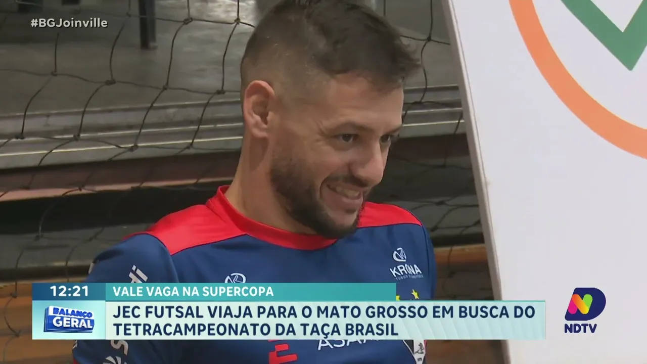 JEC Futsal viaja para o Mato Grosso em busca do tetracampeonato da Taça Brasil