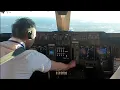 Download Lagu cockpit  view.  BOEING 747-400 LANDING  HOUSTON AIRPORT.