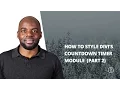 How to Create a Gorgeous Seasonal Transparent Countdown Timer in Divi