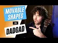 Lagu Movable Chord Shapes In DADGAD - Compared To Standard Guitar Tuning