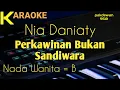 Download Lagu Nia Daniaty | Perkawinan Bukan Sandiwara | Karaoke Nada Wanita | Cover