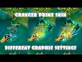 Lagu Granger Prime Skin in Different Graphics Settings