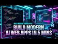 Build a Modern AI Web App UI with HTML CSS in 5 Minutes Zero Setup