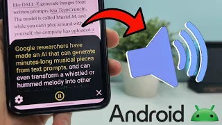 Read Aloud Any Text On Your Android Phone Text to Speech 2024
