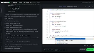 HackerRank Python 30 Days of Code - Day 27 Testing