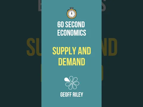 Introduction to Supply and Demand I 60 Second Economics