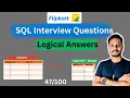 data analyst sql interview questions and answers 100 Flipkart SQL Tutorials SQL Tutorials