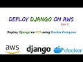 Deploy Django on EC2 using Docker compose and GIT Django AWS deployment part 5