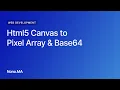 Html5 Canvas to Pixel Array Base64 Images The getContext getImageData toDataUrl Functions