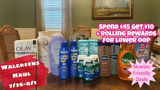 WALGREENS HAUL - EASY DEALS ROLLING REWARDS FOR LOWER OOP COST NEWBIE FRIENDLY DEALS