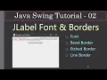 JLabel with Font Border Java Swing Tutorials