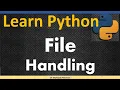 File Handling Modes Open Read Write create delete files function Learn Python