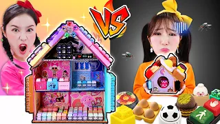 아니 이렇게 큰 키캡이?! 대왕키캡하우스 vs 미니클리커하우스 만들기 챌린지!!