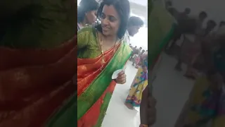 green saree head shave