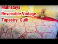 Reversible Vintage Tapestry Quilt Beddings