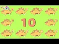 10 Little Dinosaurs | Dinosaur Counting Song For Kids | Doodle Dickory Songs
