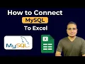 How to Connect MySQL Database to Excel Load MySQL Table in Excel