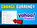 How To Change Currency On Yahoo Finance 2026 Quick And Easy Guide