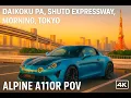 Download Lagu Tokyo Morning POV Drive 4K | Alpine A110R Low Sound on Shuto Expressway to Daikoku PA
