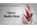 Autocad 2017 Part-5 Modify Panel