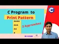 C Program to Print Star Pattern - 4 Logic Program C Programming Dilip Kumar Gangwar
