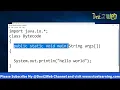 Java Basic Programming Execution and How to Find Error in Program--Object Oriented Concept VTU CSE