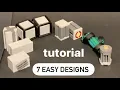 HOW TO BUILD 7 DIFFERENT LEGO STARWARS CRATE DESIGNS