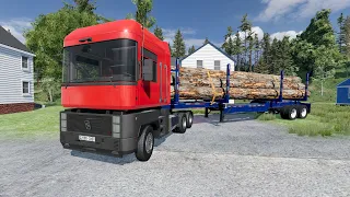 Extreme Offroad Logging: Navigating the Worst Mud Possible! BeamNG.drive