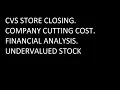 CVS PHARMACY CLOSING AETNA INSURANCE FUNDAMENTAL ANALYSIS